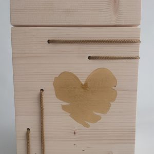 Handbemalte Holzurne "Herzenslicht" DBS-0125-16