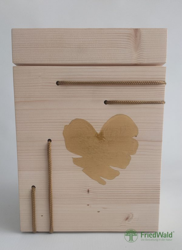 Handbemalte Holzurne "Herzenslicht" DBS-0125-16