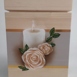 Handbemalte Holzurne "Lichterglanz" DBS-0125-20