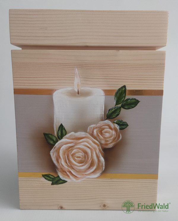 Handbemalte Holzurne "Lichterglanz" DBS-0125-20